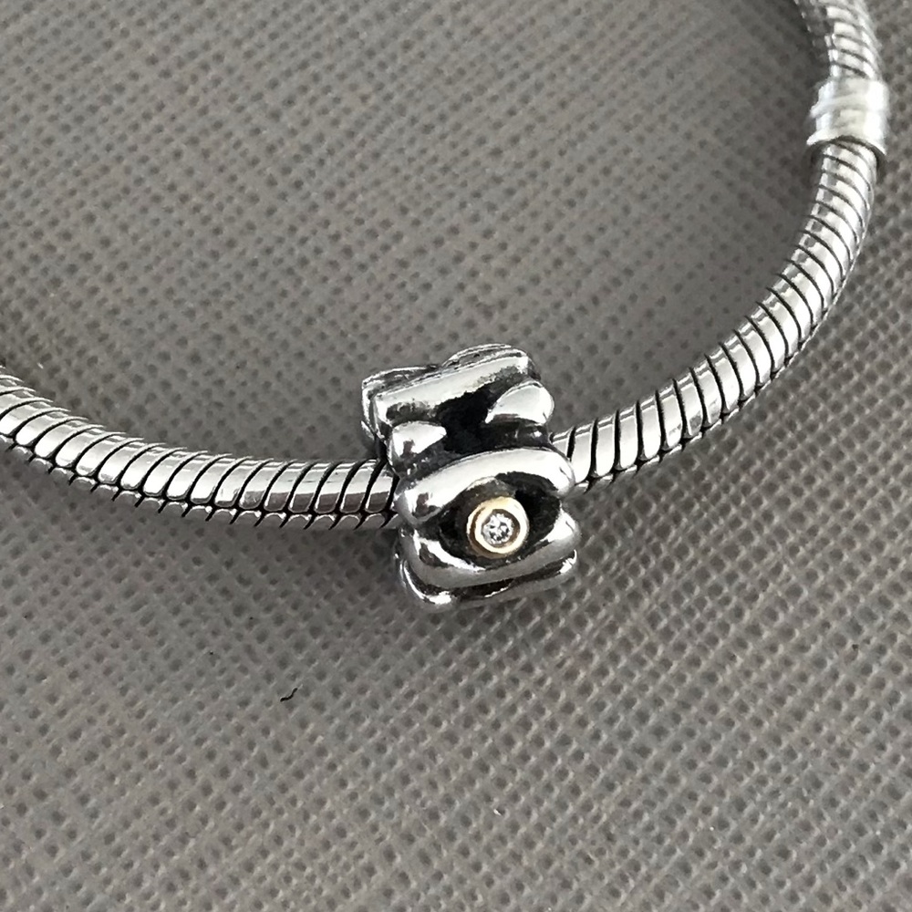 Retired Pandora charm with diamonds